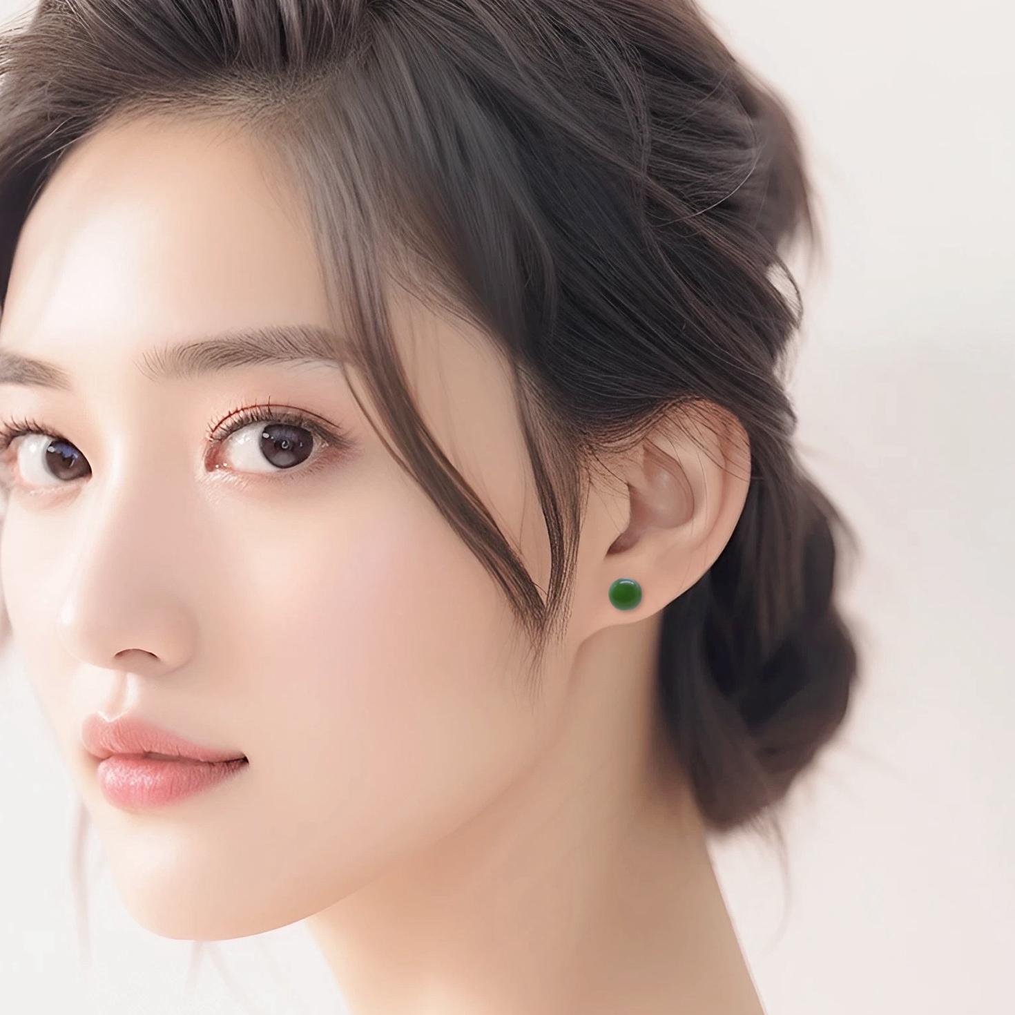 楽天市場】翡翠 ピアス つけっぱなし 金属アレルギー対応（セラミック