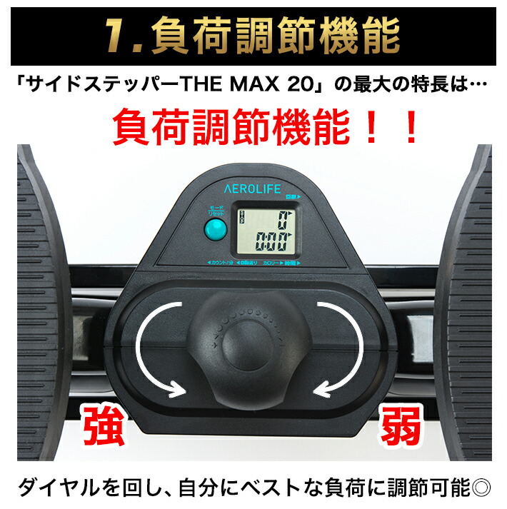 楽天市場】【公式店】 ステッパー サイドステッパー THE MAX 20 負荷