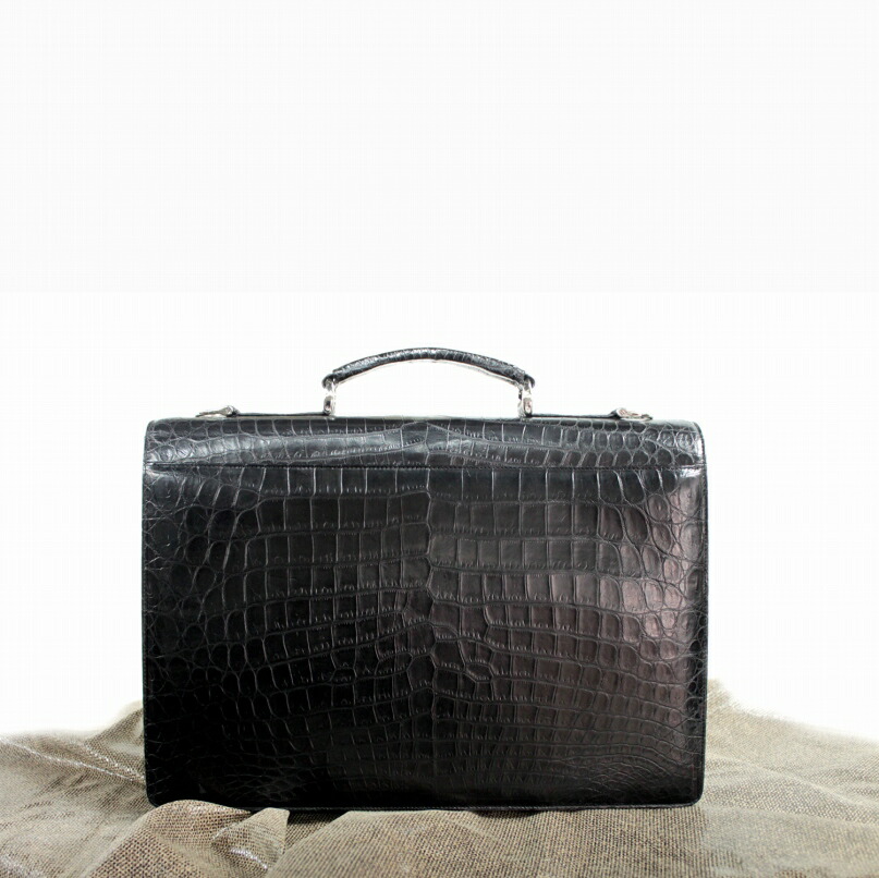 楽天市場】高級 クロコダイル ビジネスバッグ ブリーフケース メンズ