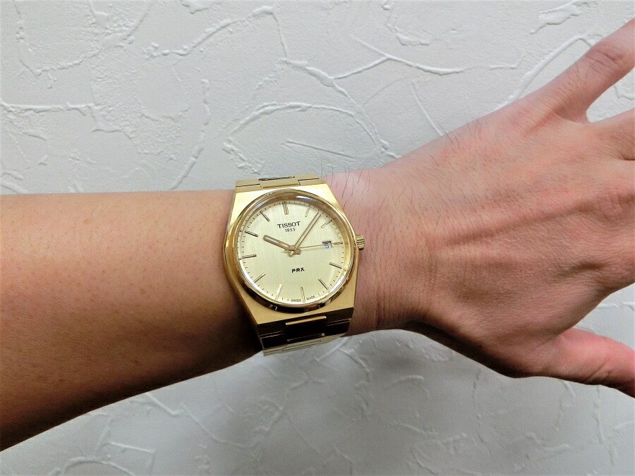 楽天市場】スイス製Tissot ティソ PRX ピーアールエックス ゴールド