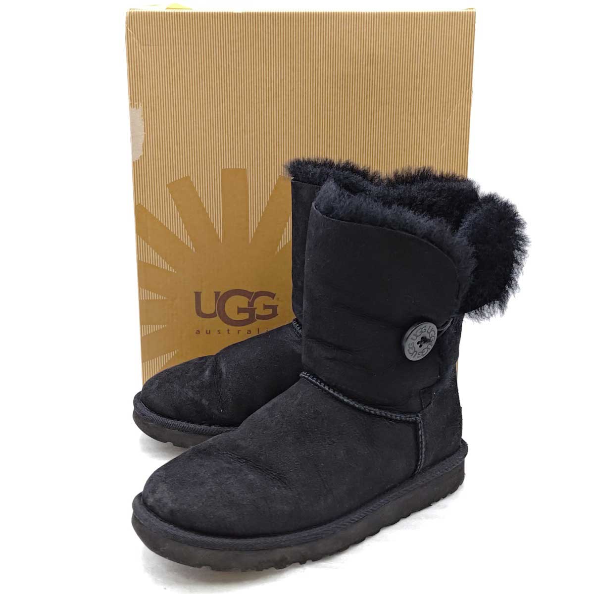 楽天市場】UGG ムートンブーツ ベイリーボタンの通販
