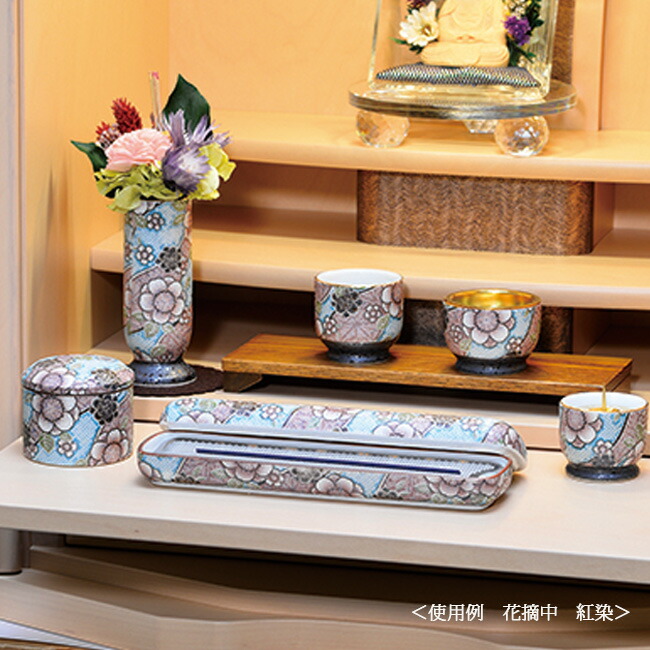 楽天市場】【仏具】 線香 横 置き 香炉 『清水焼 花結晶（中）寝かせる