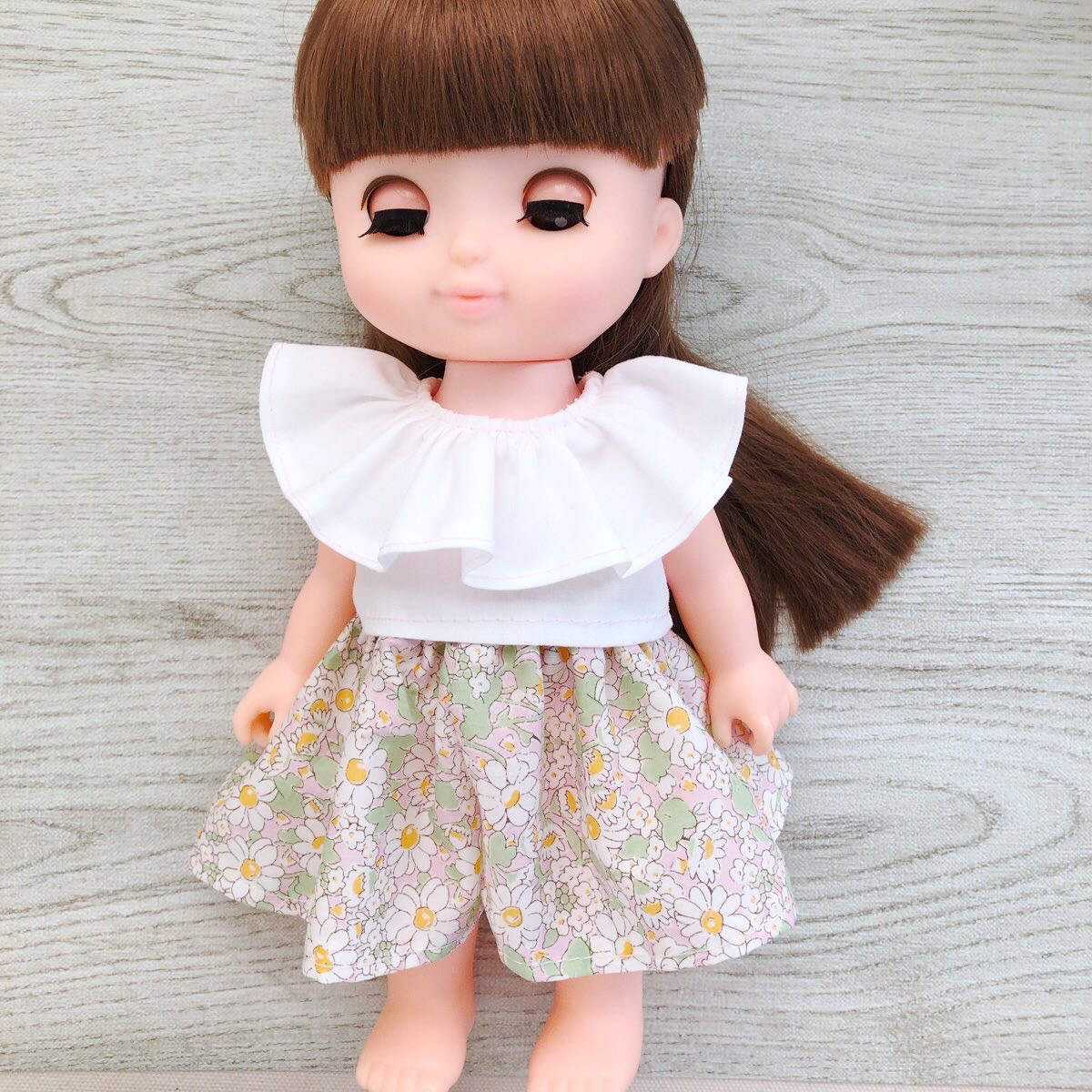 楽天市場】ドール服 型紙【フリルブラウス ＆フレアパンツ】FF