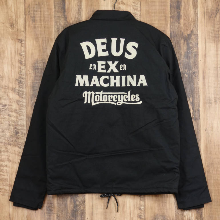 楽天市場】デウスエクスマキナ コーチジャケット メンズ ブラック Deus