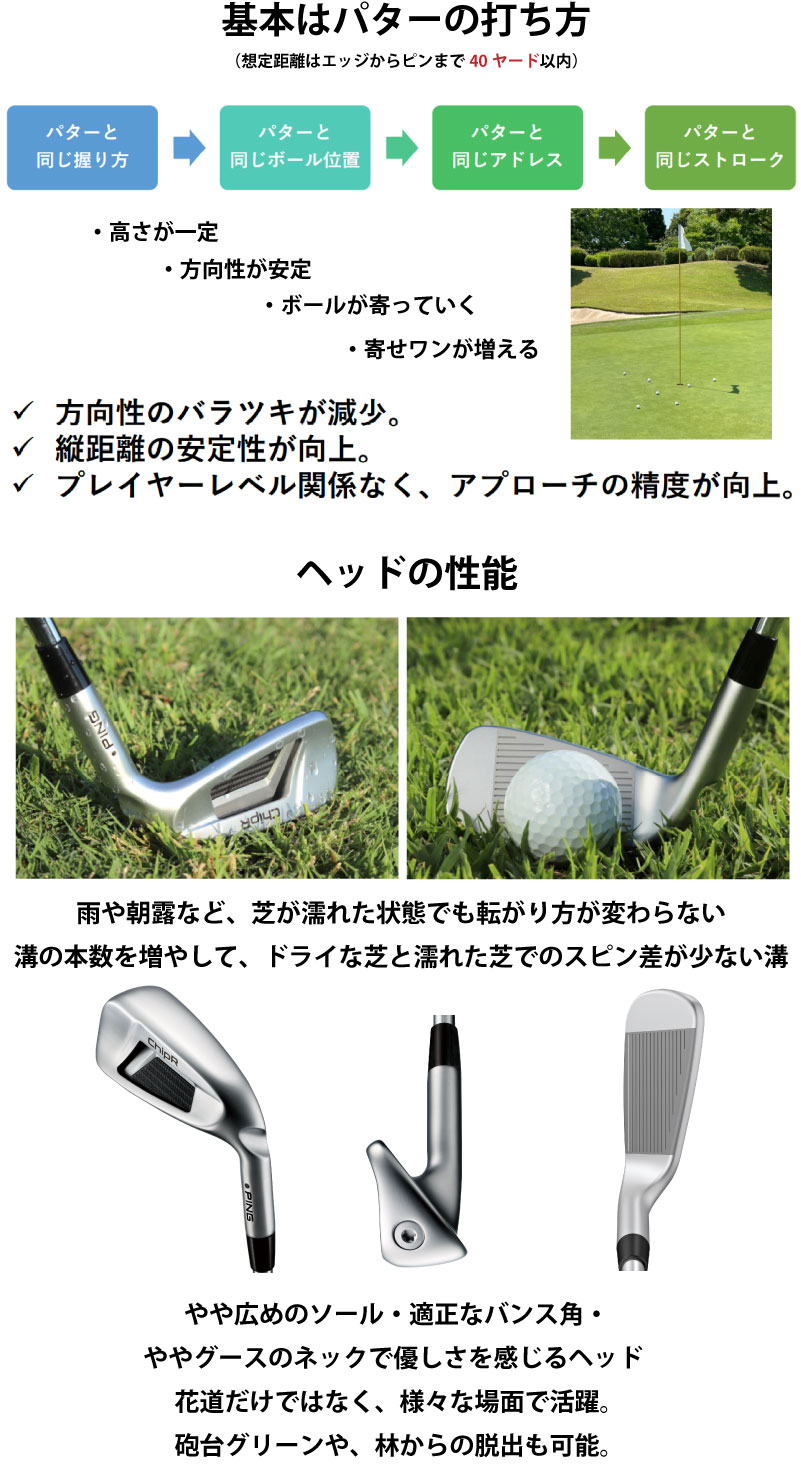 楽天市場】PING CHIPR ピン チッパー ピン純正 Z-Z115 ウェッジ専用