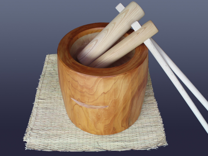 楽天市場】◎欅（ケヤキ）餅つき臼（うす） 尺8(φ54)臼・・・4升用