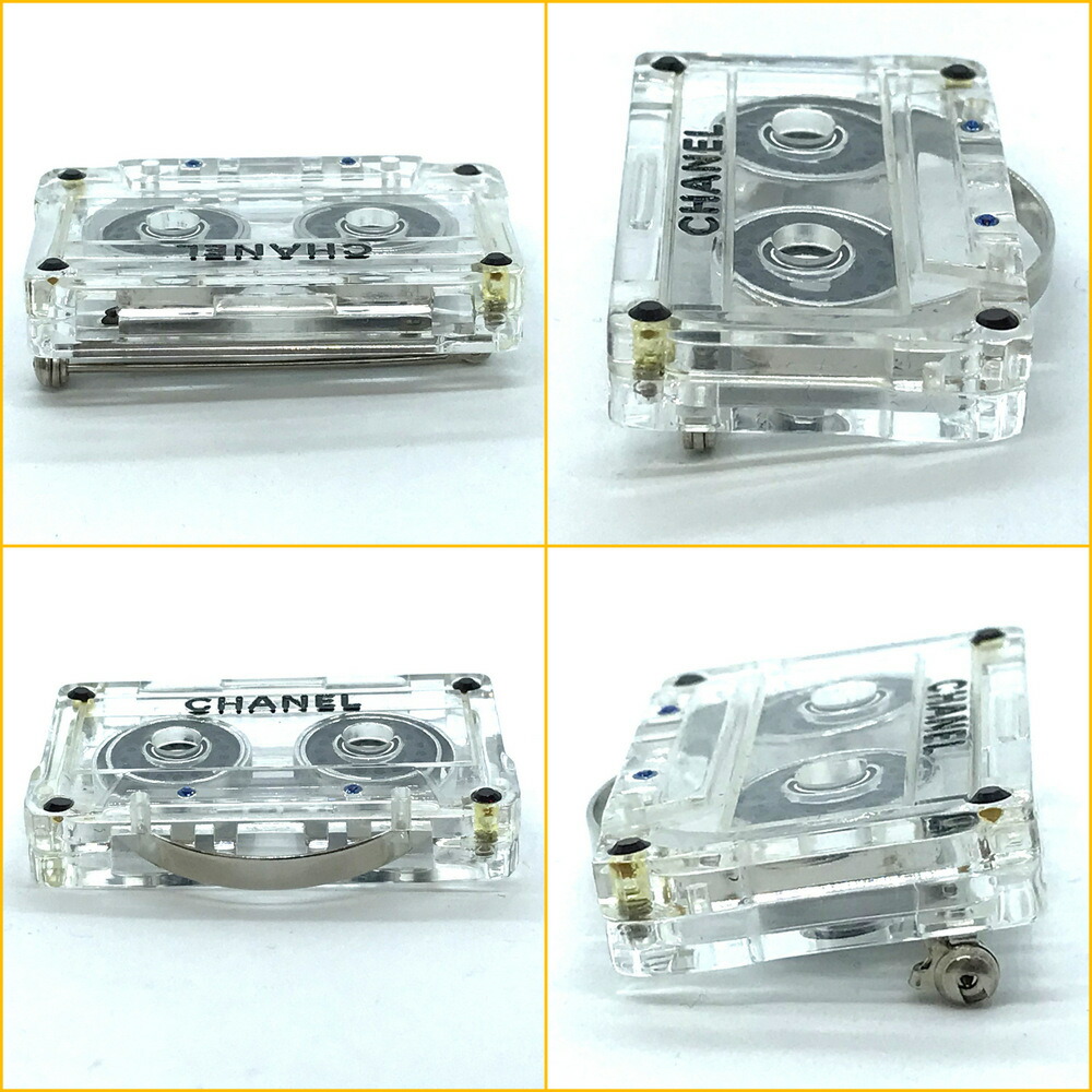 楽天市場】【☆美品☆】CHANEL/シャネル『ブローチ《カセットテープ