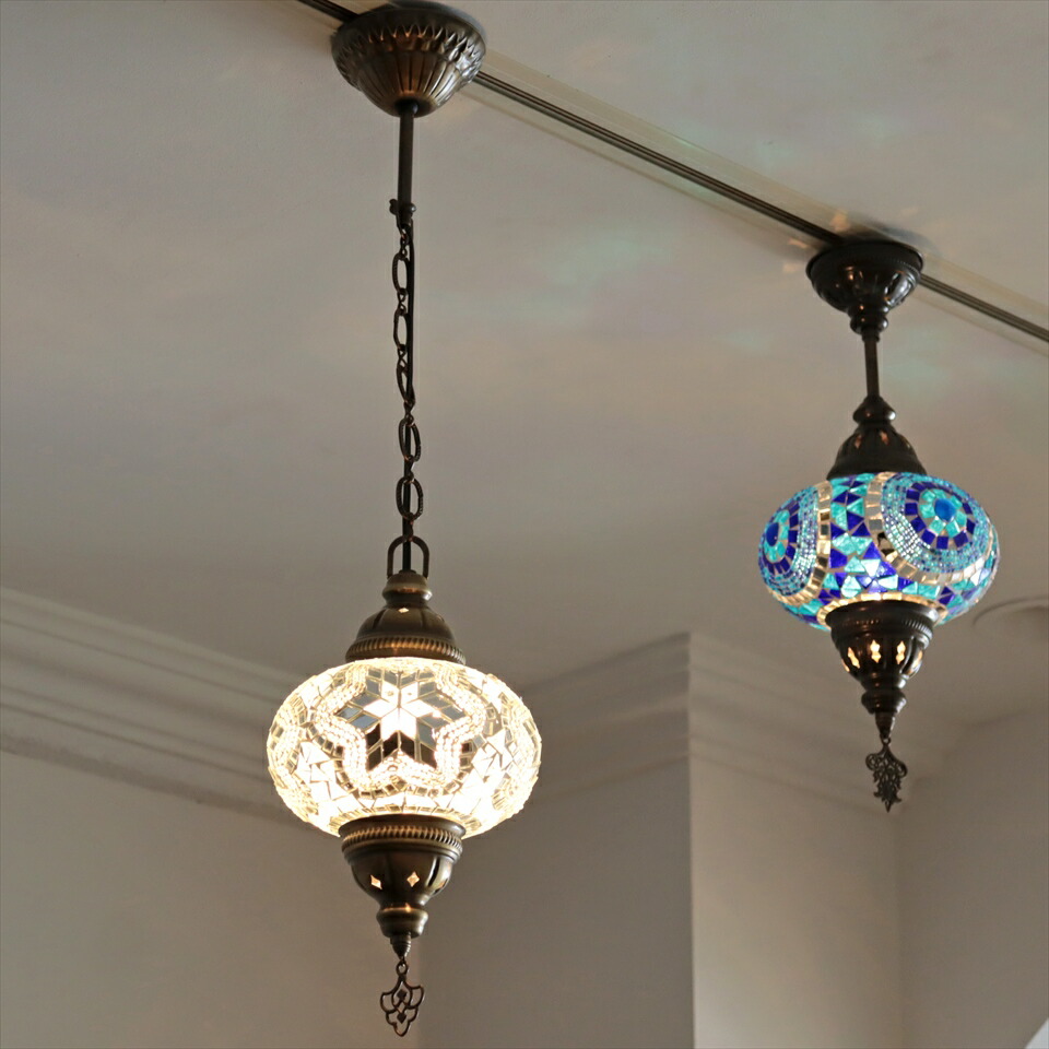 楽天市場】トルコランプ モザイクランプ ペンダントランプ 直径16cm