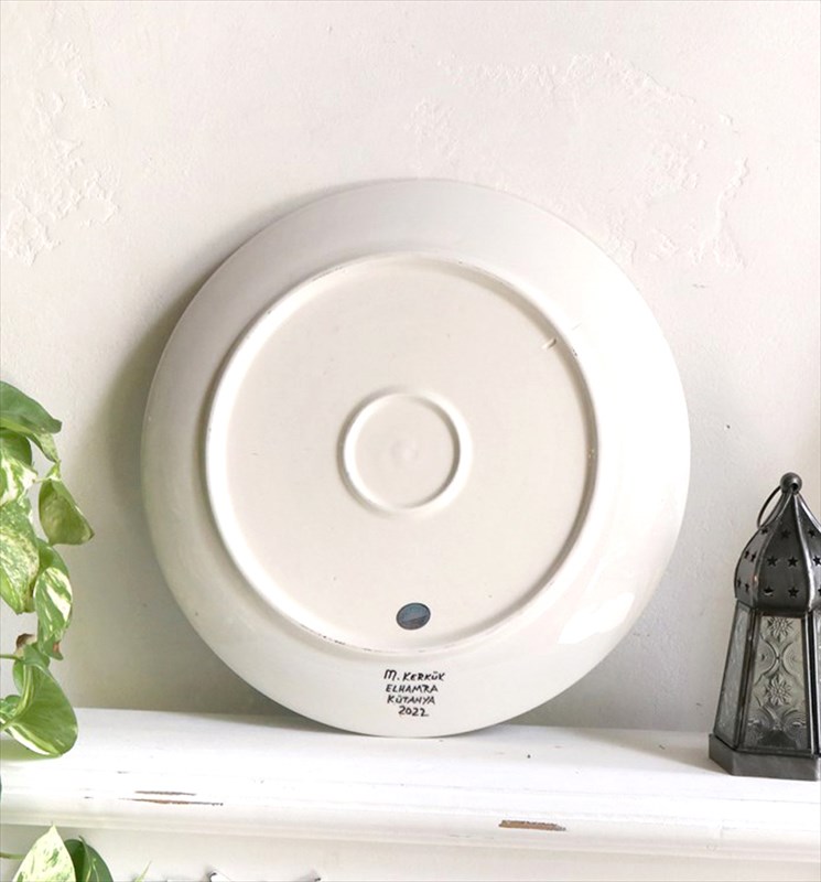 楽天市場】トルコ陶器飾り皿 直径30cmプレート キュタフヤ