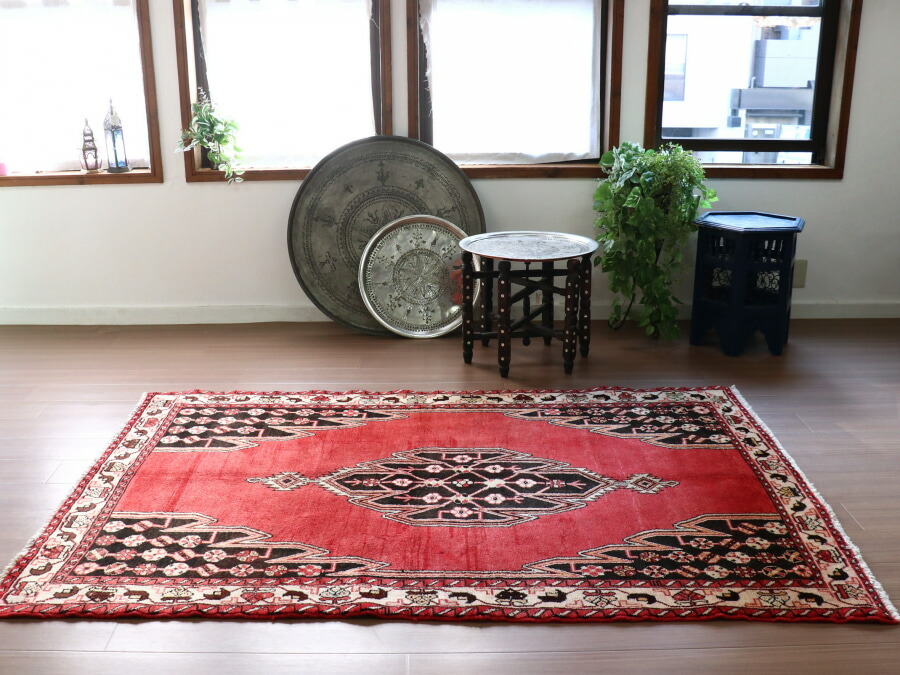 楽天市場】トライバルラグ 部族絨毯 ケルマンシャー 193×131cm