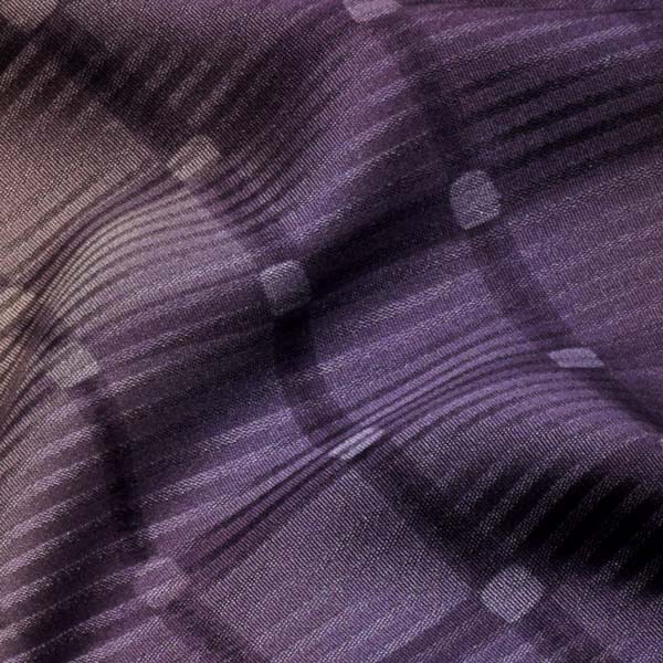 楽天市場】【Prices down2】正絹 小紋 反物 着物「格子 茄子紺色」日本