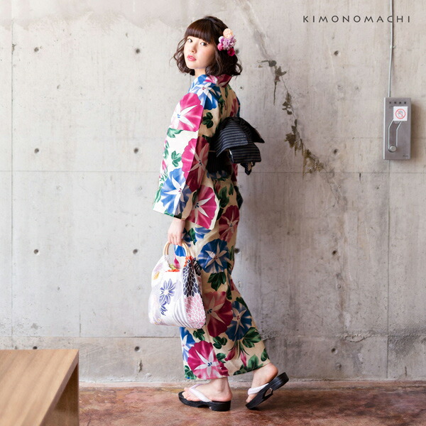 楽天市場】浴衣 レディース 単品「朝顔 青と紫」3L/4L 大きいサイズ