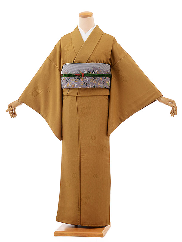 楽天市場】色無地 レンタル ADD0038 金茶系 [入学式][卒業式][卒園式