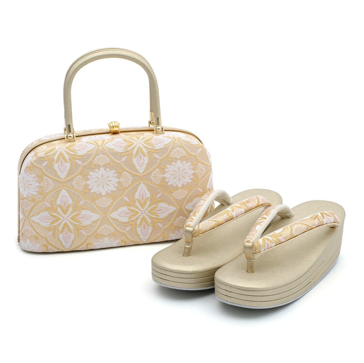 楽天市場】草履バッグ セット 世美庵 金 ゴールド Lサイズ 日本製 高級