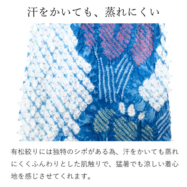 楽天市場】有松絞り 絞り 浴衣 ゆかた 特選 高級 反物 未仕立て 青