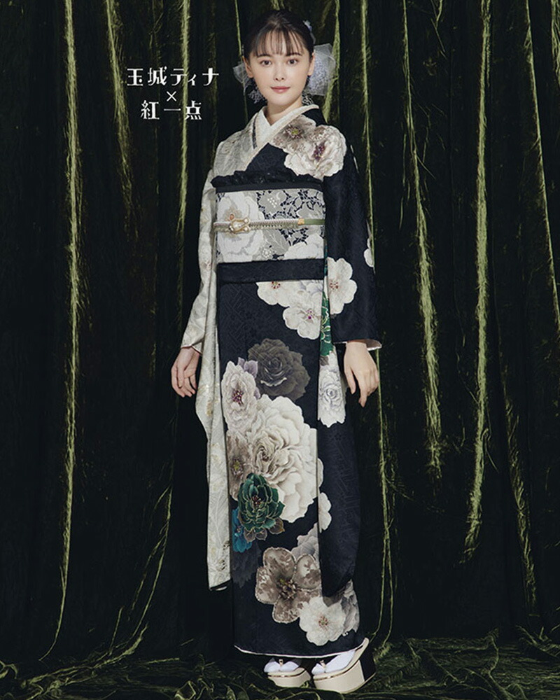 楽天市場】【振袖 レンタル】 結婚式 結納R2066 正絹 玉城ティナ×紅