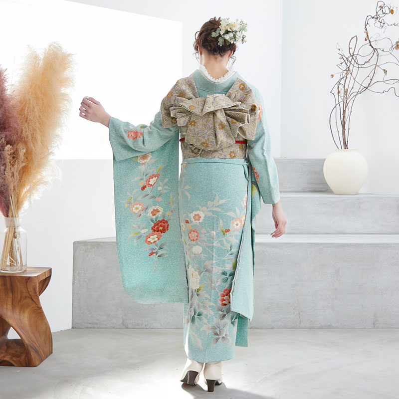 楽天市場】成人式早割クーポン10％オフ【振袖 レンタル】RS706 正絹