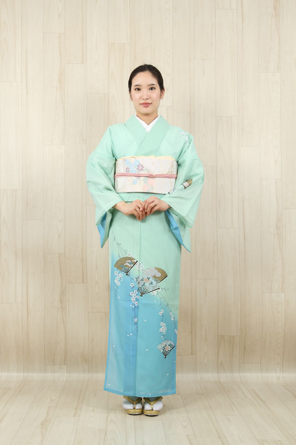 楽天市場】レンタル 訪問着 絽 夏物 身長：155〜165cm ミントグリーン