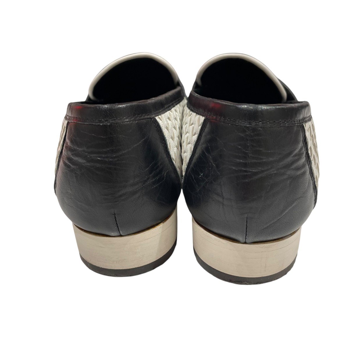 楽天市場】【中古】CHANELローファー ホワイト×ブラック サイズ：SIZE