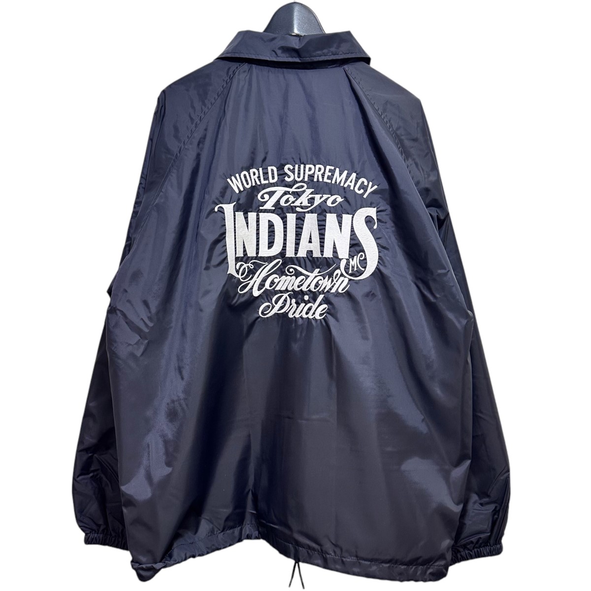 楽天市場】【中古】TOKYO INDIANS刺繍 ロゴ コーチジャケット 紺色