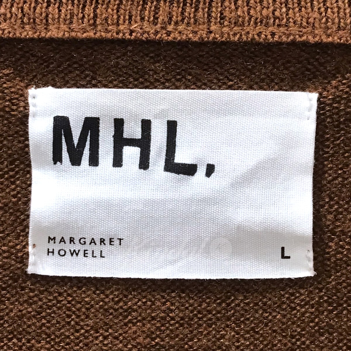 楽天市場】【中古】MHL．ハーフジップニットセーター DRY WOOL LINEN