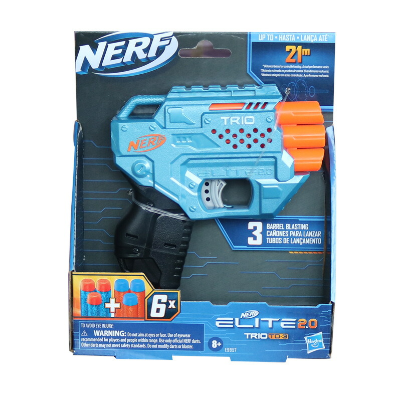 楽天市場】おもちゃ銃 ナーフ エリート2.0 トリオ TD-3 E9954 公式