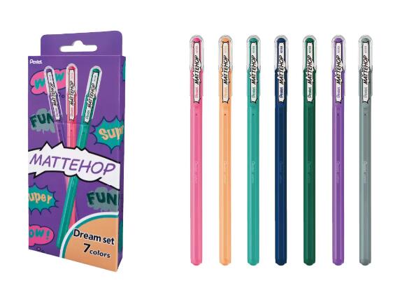 楽天市場】ぺんてる マットホップ MATTEHOPHOP ドリーム7色 K110-V7STC