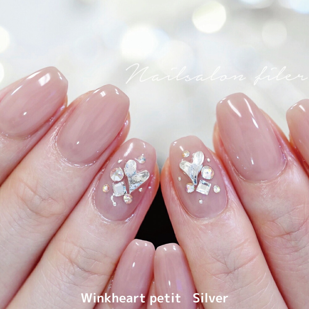 楽天市場】KiraNail ウインクハート プチ 10個入り ☆ ネイルパーツ