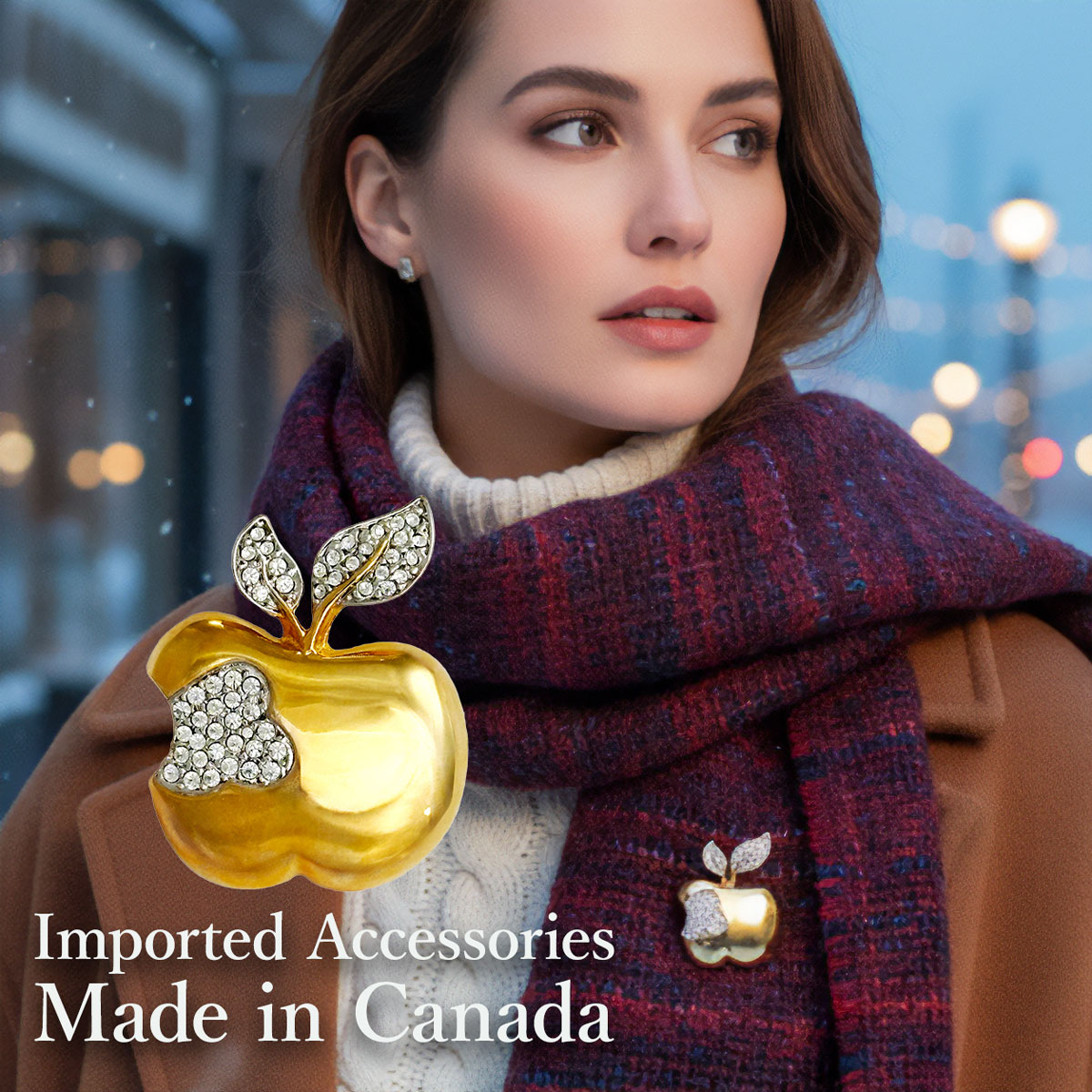 楽天市場】ブローチ ヴィンテージ りんごのブローチ インポート