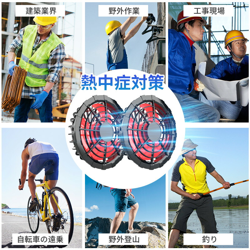 楽天市場】青空 調 服 バッテリーファンセット 33V高出力 4段階風速