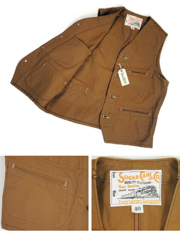 楽天市場】SUGAR CANE シュガーケーン 13オンス ブラウン ダック