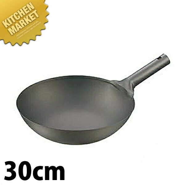 楽天市場】HS純チタン共柄北京鍋 30cm 【kmaa】 中華鍋 片手中華鍋