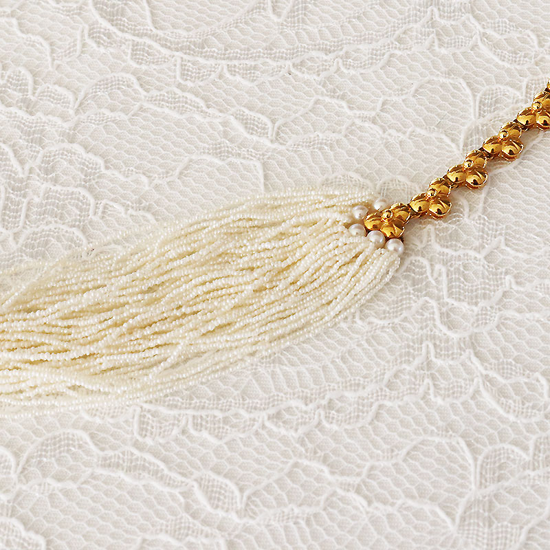 楽天市場】あこや真珠ケシ 砂ケシ 50連 ネックレス ホワイト K18YG