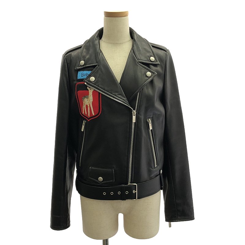 楽天市場】【美品】 miu miu / ミュウミュウ | Leather jacket