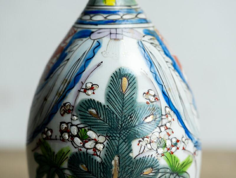 楽天市場】骨董○古伊万里色絵御神酒徳利○H22.6cm / 大型 | 江戸後期