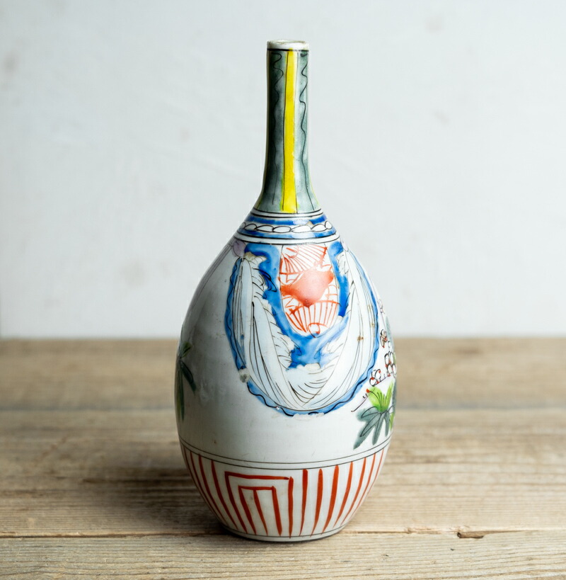 楽天市場】骨董○古伊万里色絵御神酒徳利○H22.6cm / 大型 | 江戸後期