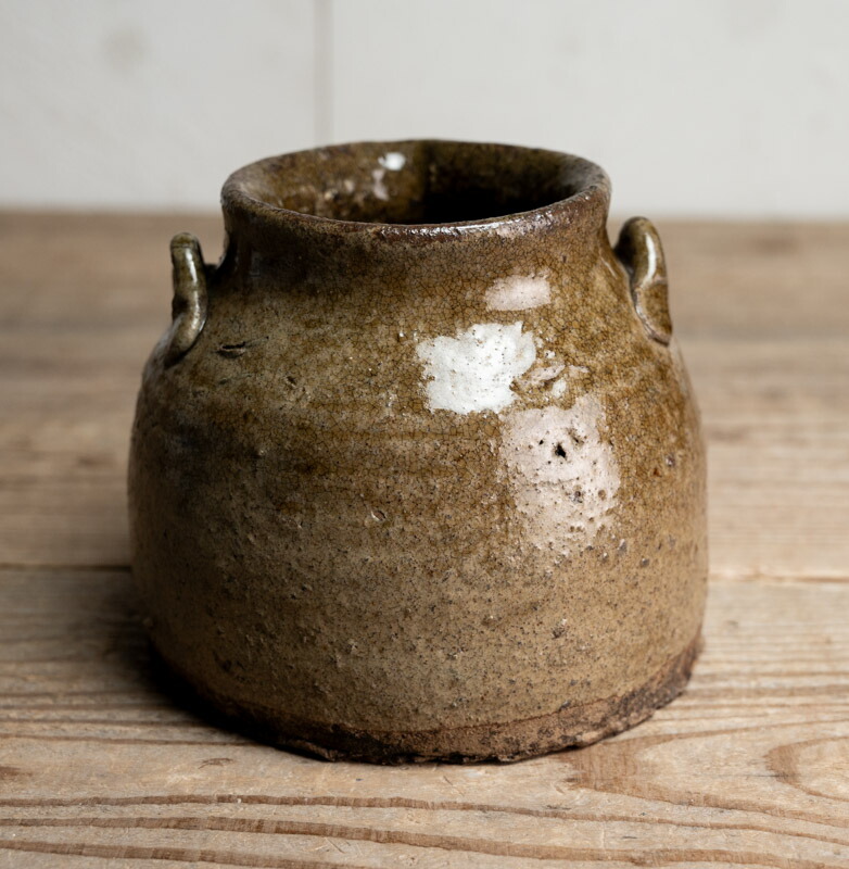 楽天市場】骨董○越前焼お歯黒壺○ | 江戸時代-18世紀頃 |古陶器 | 六