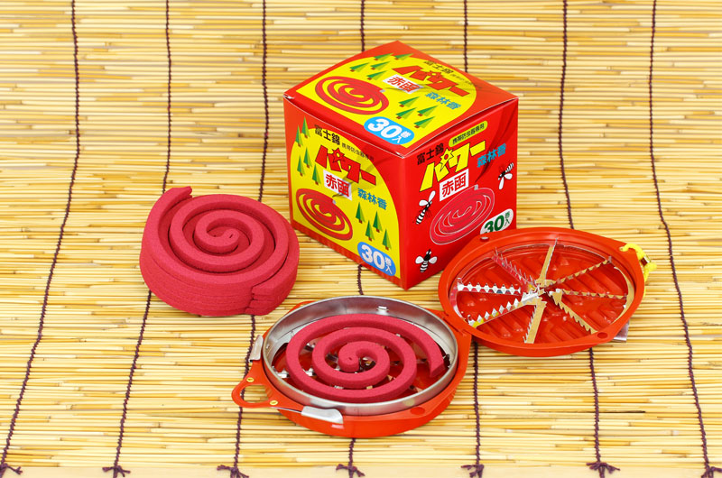 楽天市場】蚊取り線香より強力な防虫香 富士錦 パワー森林香(赤色) 30