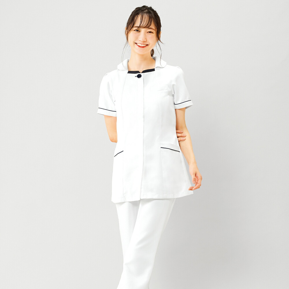 楽天市場】マシュマロツイル 配色パイピングジャケット【医療 ナース