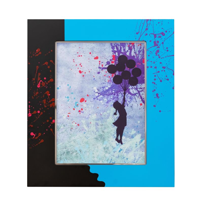 楽天市場】【正規複製ポスター使用】バンクシー フライングバルーン