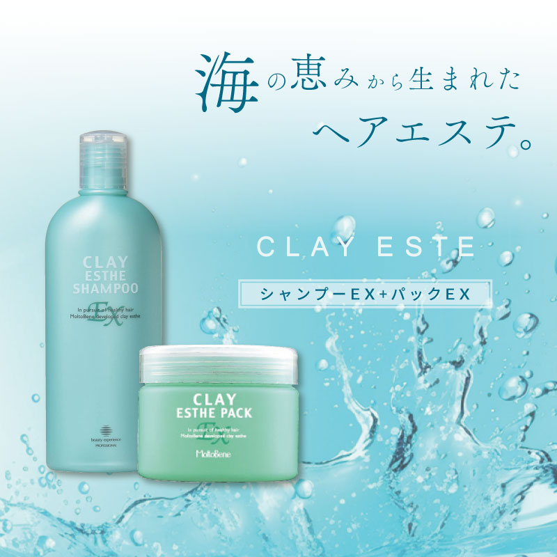 楽天市場】ビーエックス クレイエステ シャンプーEX 330ml + パックEX