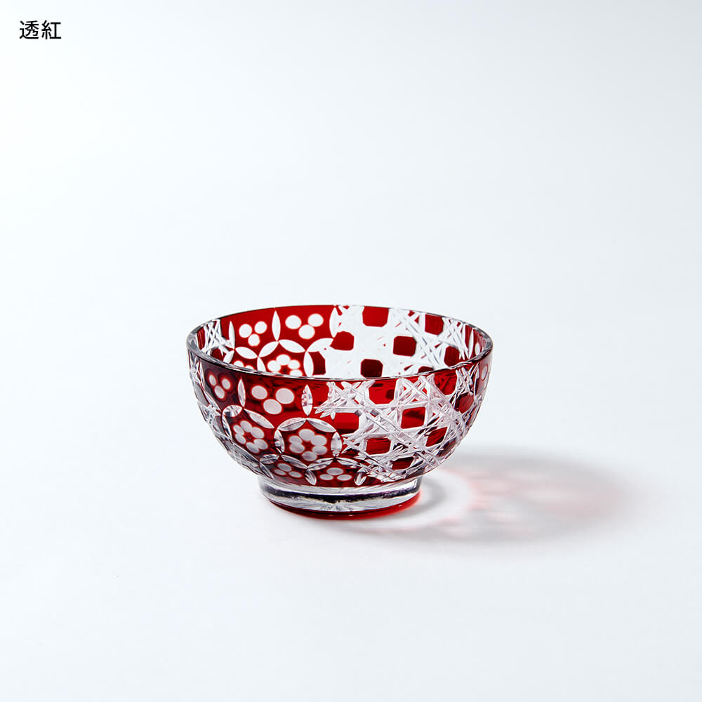 楽天市場】手づくり 伝統工芸品 江戸硝子 色被せ硝子 粋彩 切子 豆鉢