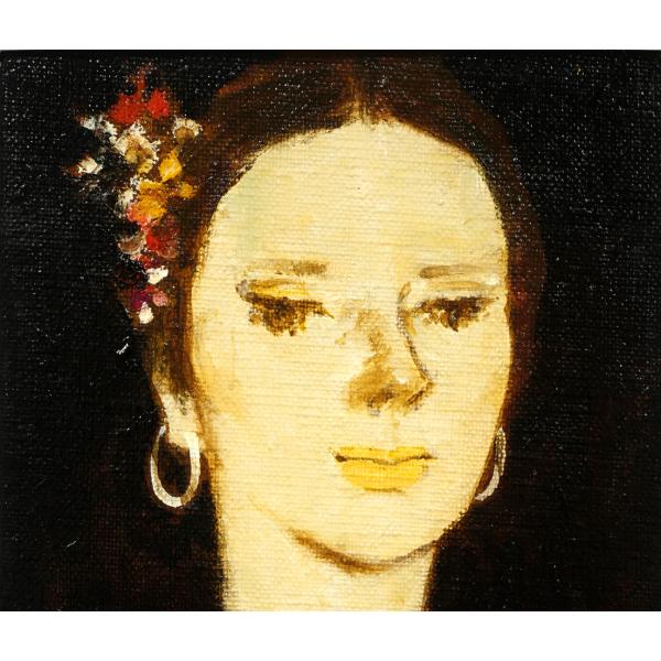 楽天市場】園田 郁夫「花飾り」油絵・SM 二科会会員 「一枚の絵」人気