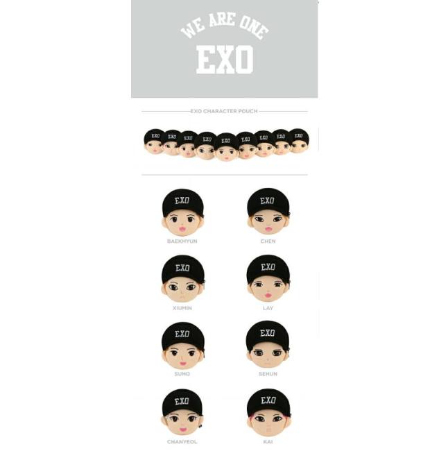 楽天市場】SALE!! EXO CHARACTER POUCH メンバー別選択 フォトカード