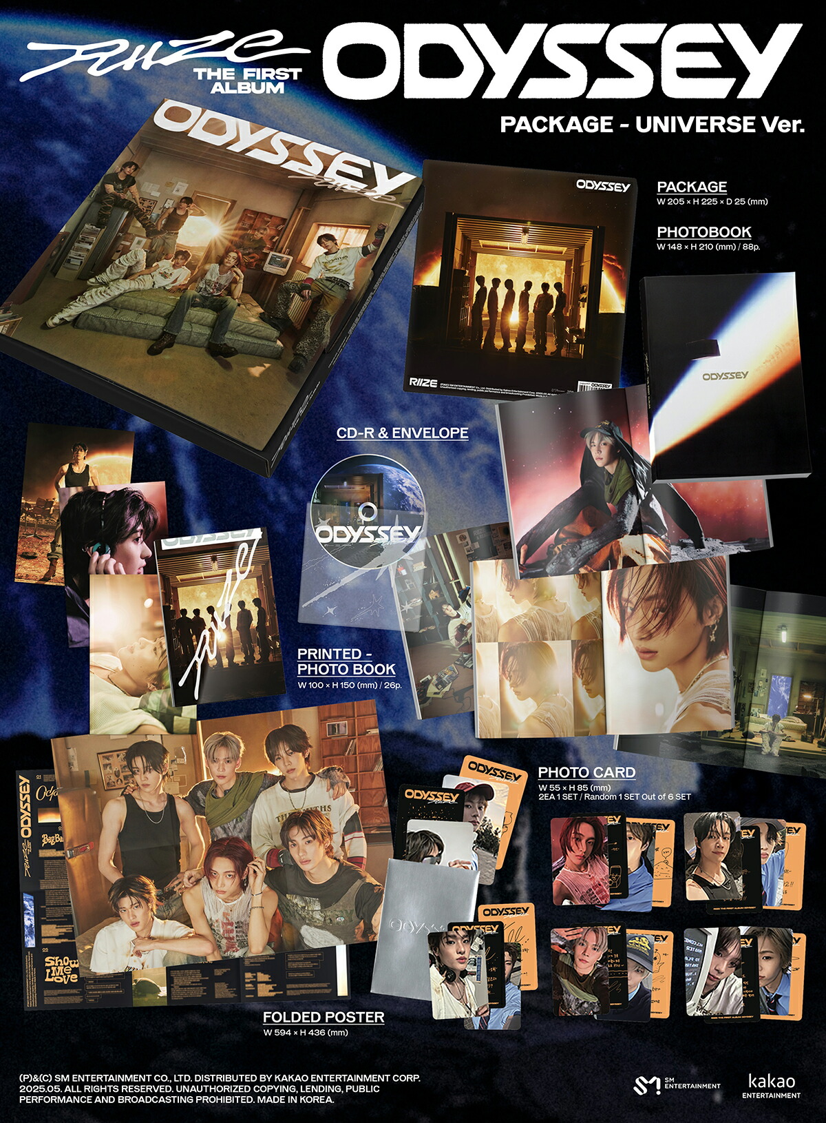 楽天市場】RIIZE - ODYSSEY [PACKAGE Ver.]/ 1st Album (EARTH Ver