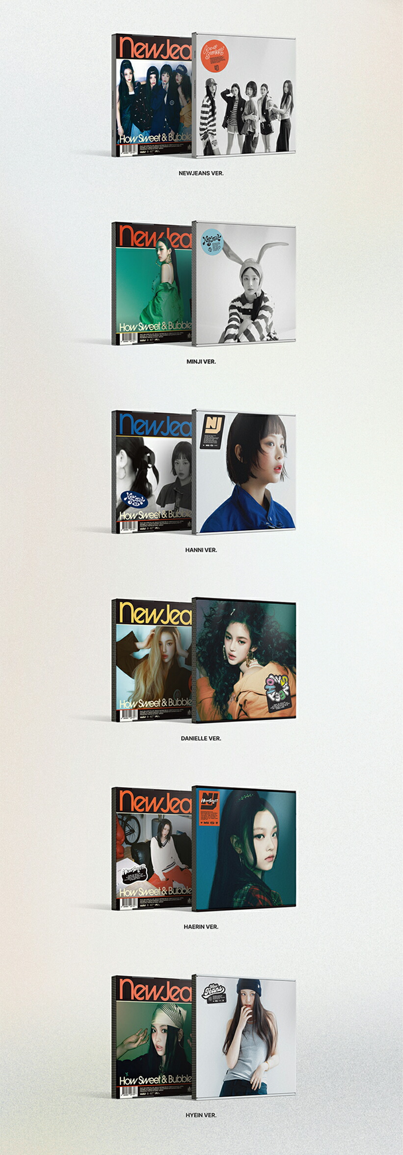 楽天市場】【WEVERSE 特典】 [5種 選択] NEWJEANS - HOW SWEET