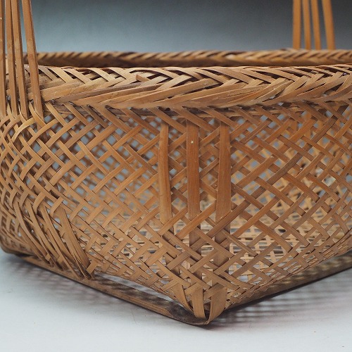 楽天市場】0236 手提げ 竹籠古民具 かご 昭和 収納 入れ物古民家