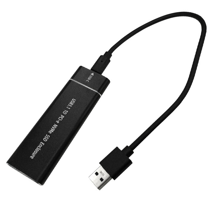 楽天市場】PASOUL M.2 NVMe SSD専用USB外付けケース＆ SSD256GB NVMe M