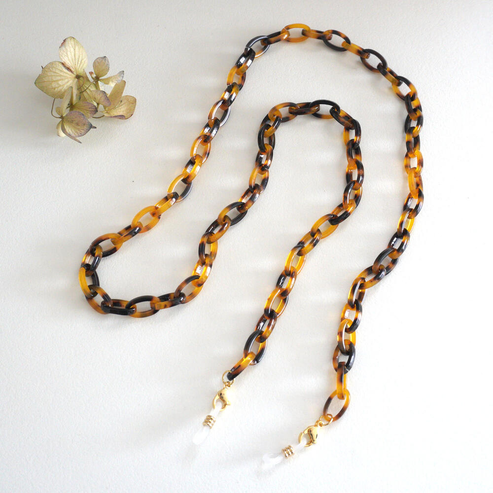 楽天市場】メガネ チェーン べっ甲の通販