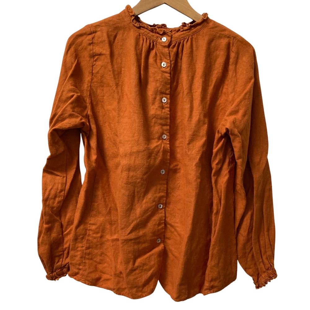 楽天市場】nest robe リネンスタンドフリルブラウスの通販